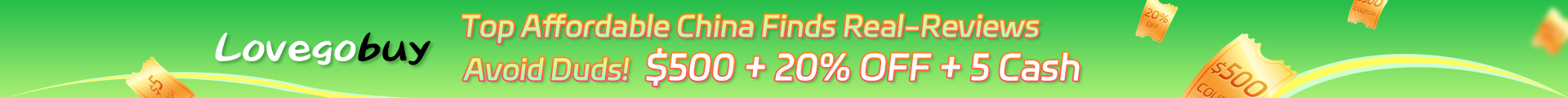 Lovegobuy $500 + 20% OFF + ￥5 Cash