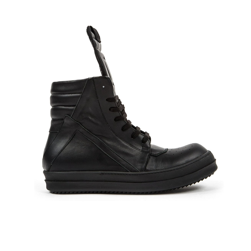 Rick Owens Black Geobasket Sneakers