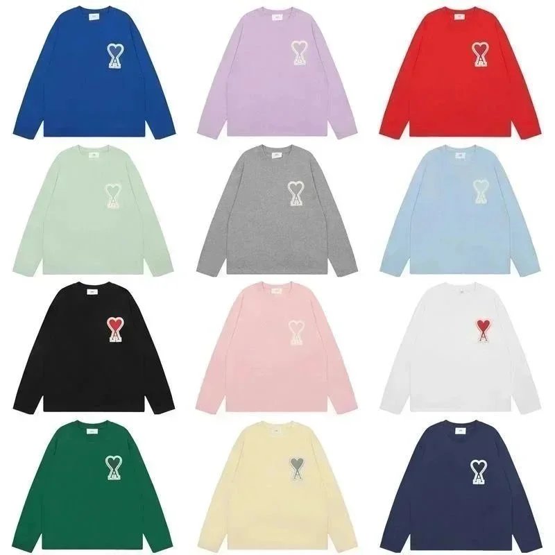 Ami Paris Black/Red Heart Sweatshirt