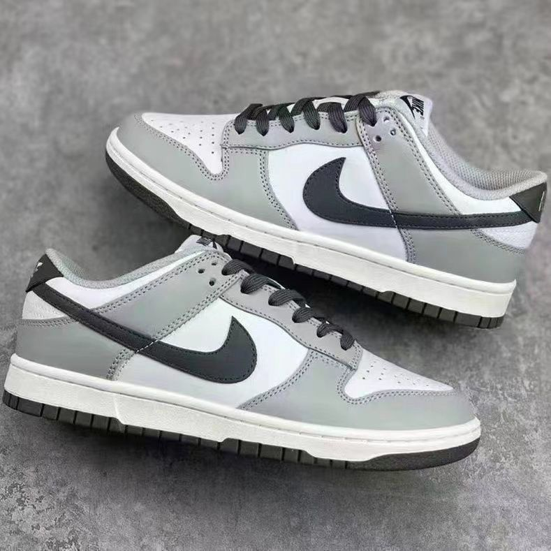 Nike Dunk Low White/Light Smoke Grey-Black