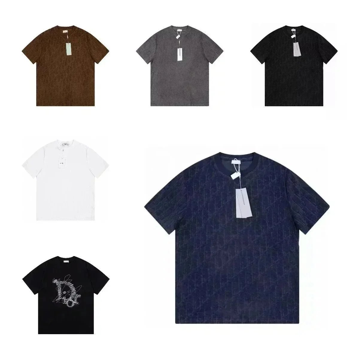 Men Dior Dior Oblique Relaxed-Fit T-Shirt Terry Cotton