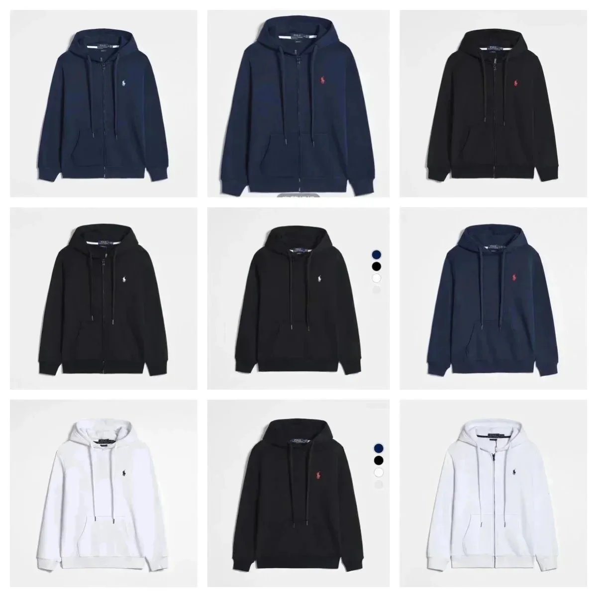 High Quality Pony Embroidered Hoodies