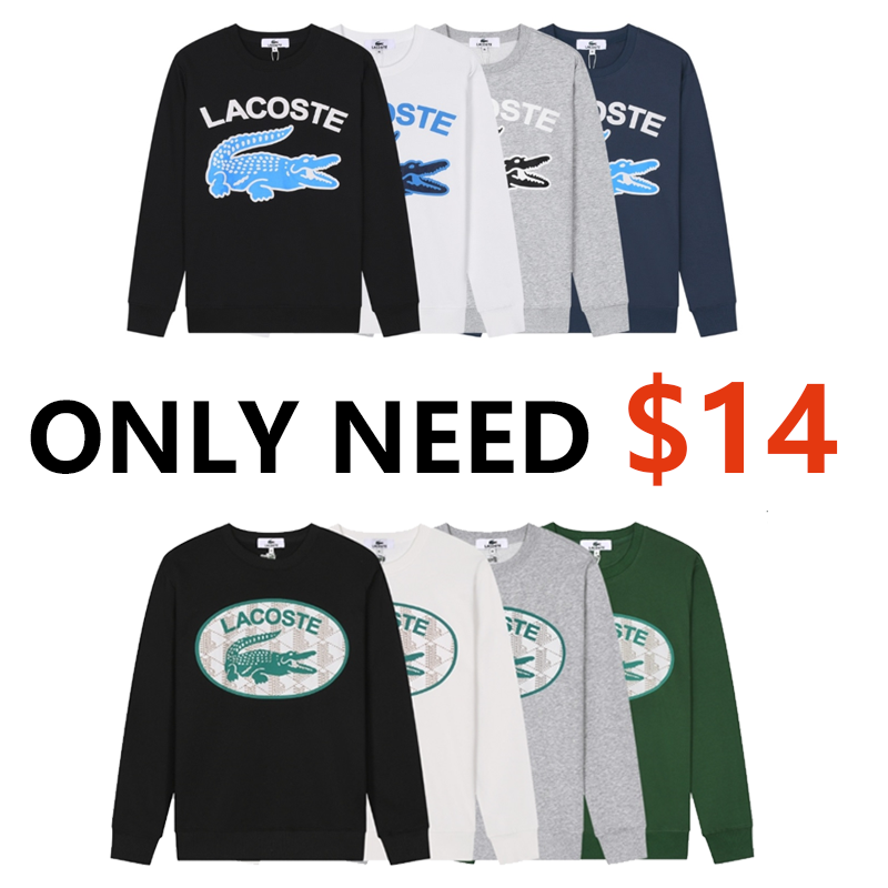 Lacoste Men's Classic Terry. Round Neck Long Sleeve Spring