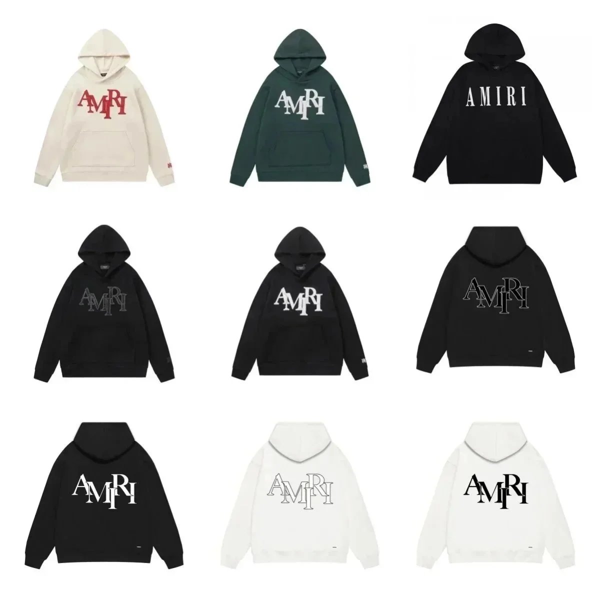 AMIRI Men's Staggered Logo Hoodie