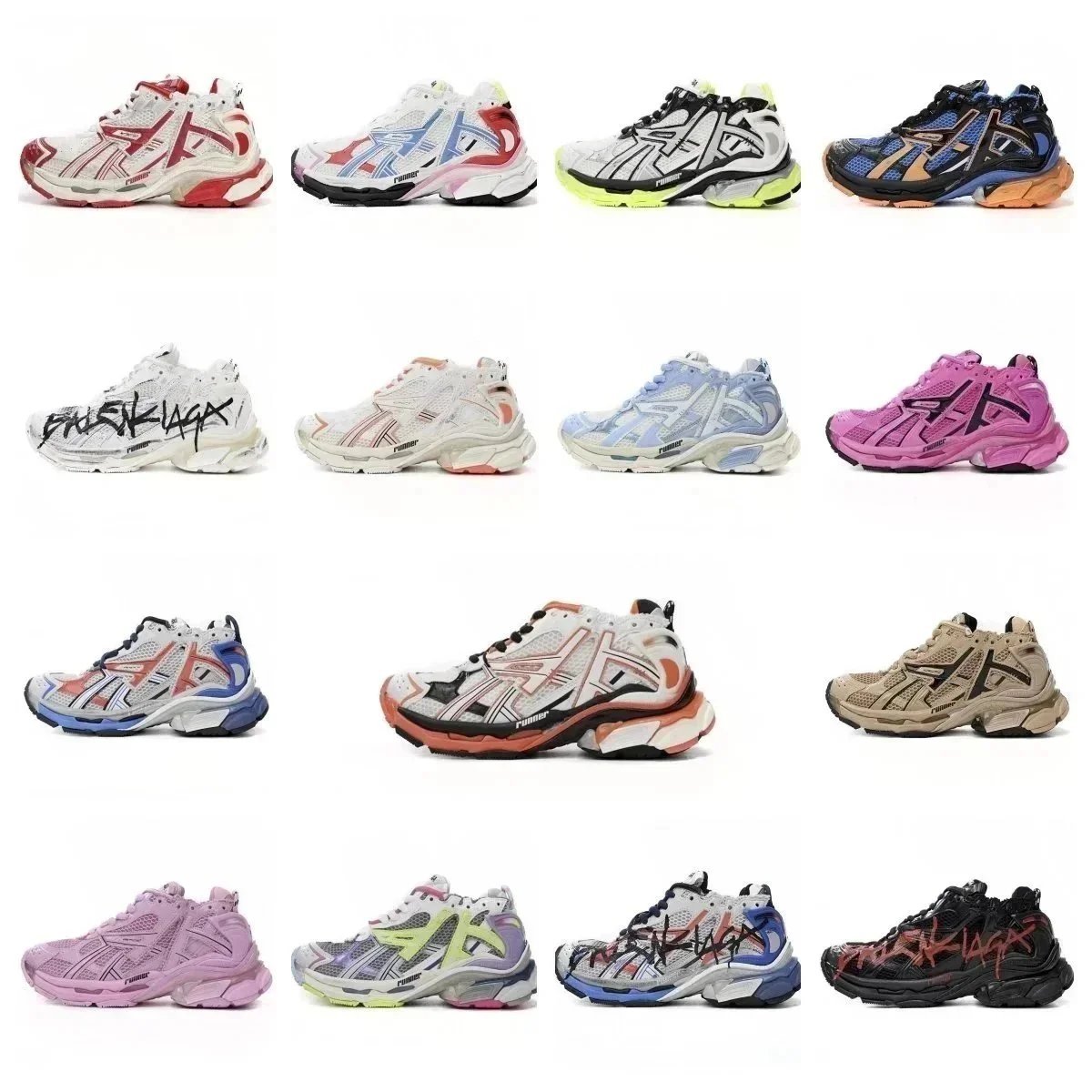 Balenciaga Runner White Orange Black