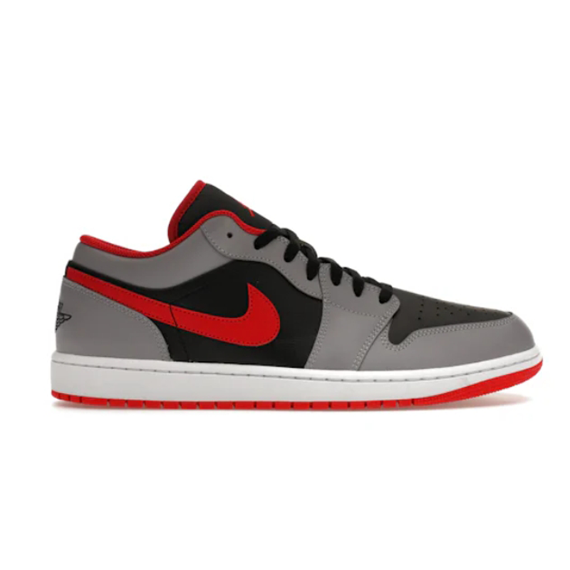 Jordan 1 Low Black Light Smoke Grey Gym Red