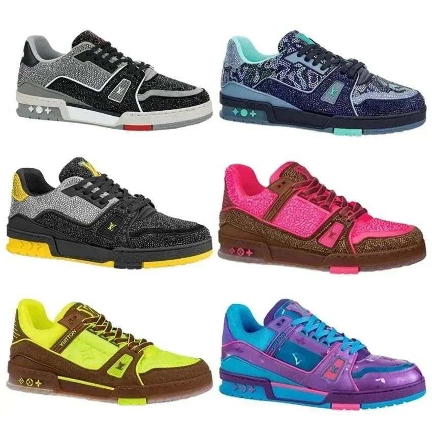 Louis Vuitton Trainer Pink Brown Men's