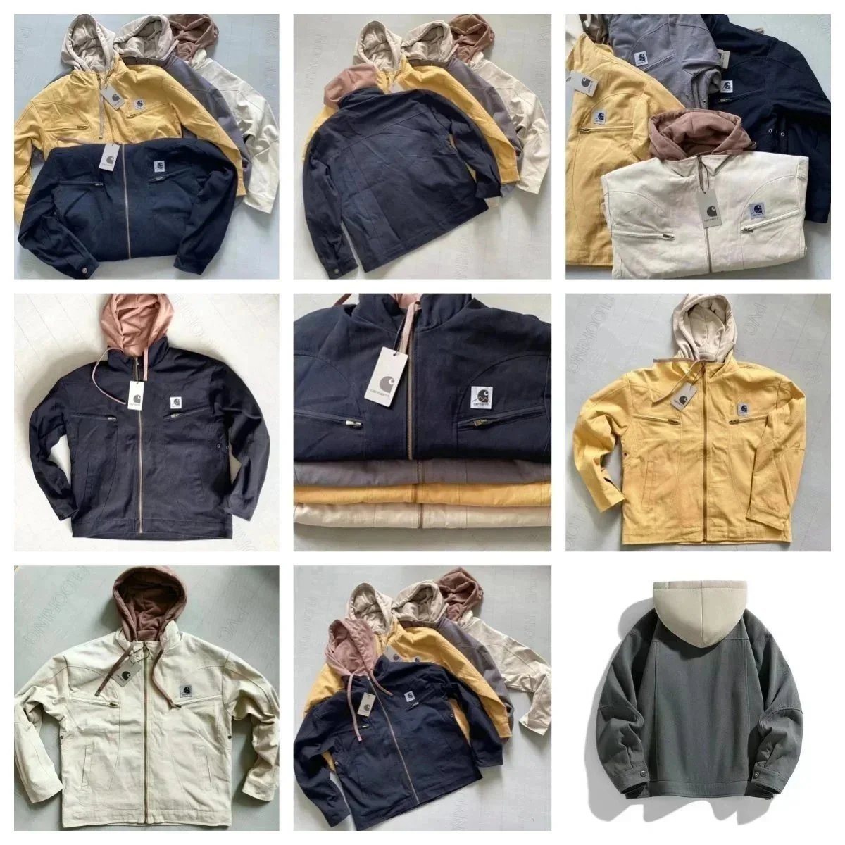 Carhartt Hooded Fake Two-Piece Tooling Jacket