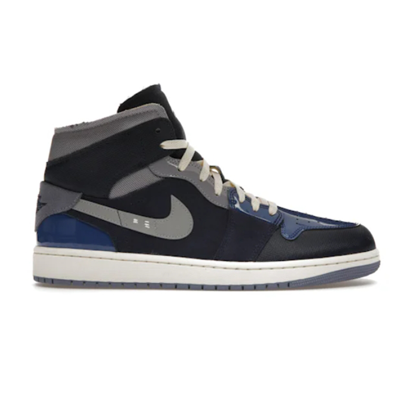 Jordan 1 Mid SE Craft Obsidian French Blue Ashen Slate White