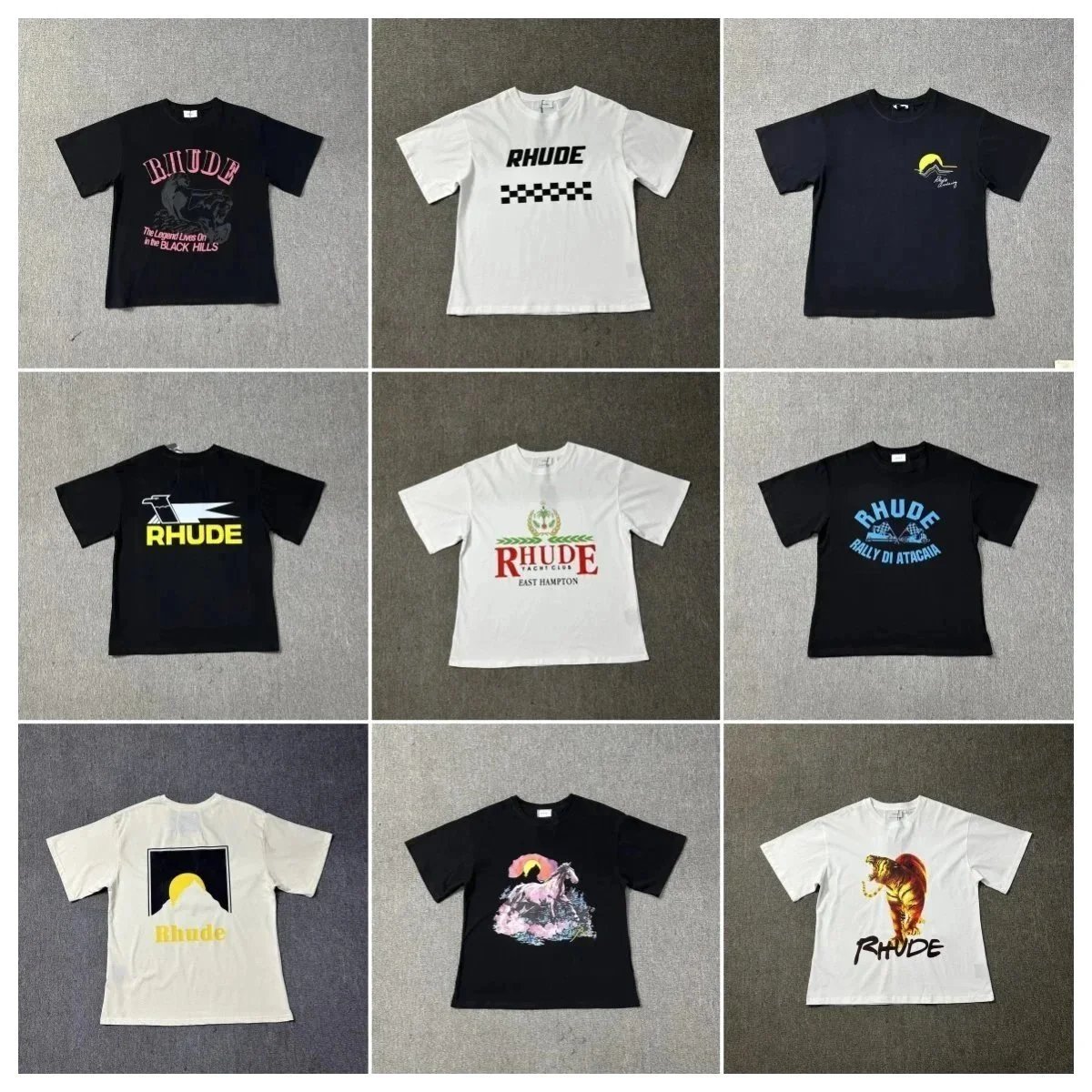RHUDE East Hampton Crest Cotton T-Shirt