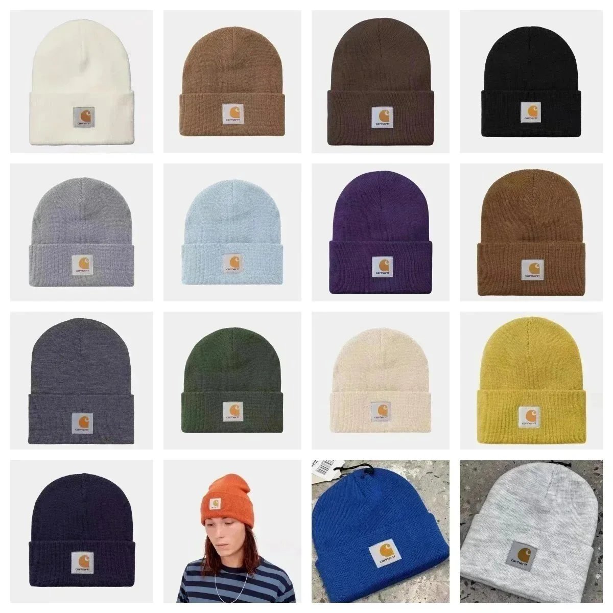 Men's & Woman's Carhartt Acrylic Watch Hat Beanie Winter Knit Cap Authentic