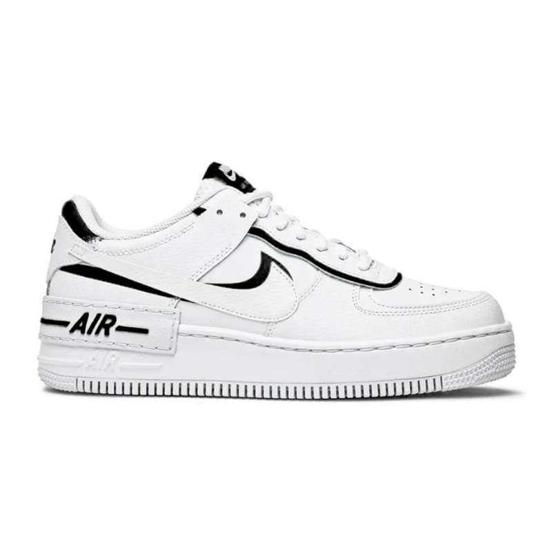 Nike Air Force 1 Shadow White Black Custom