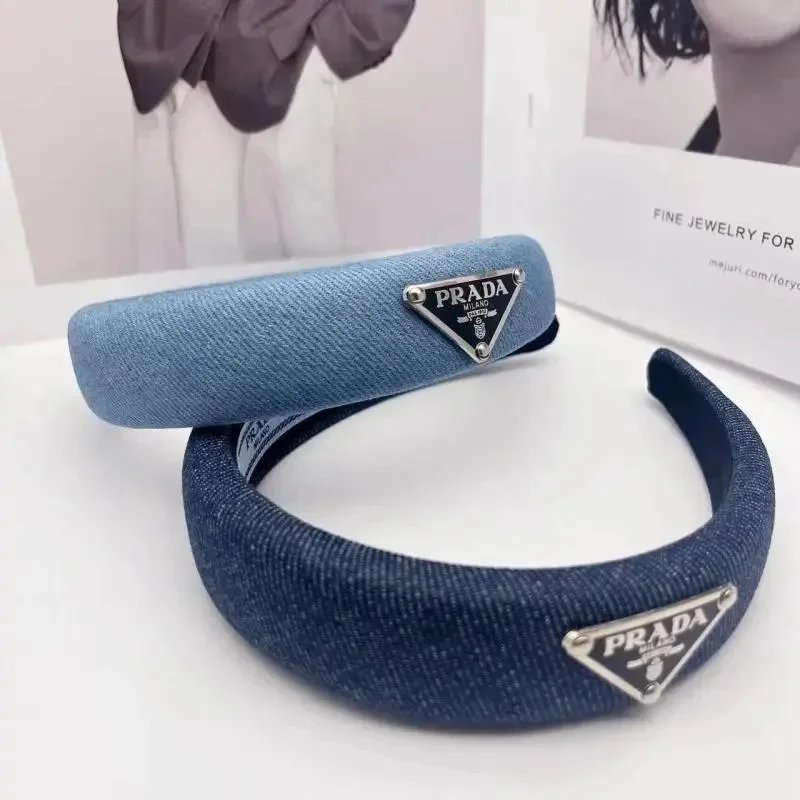 Prada Women Logo Headband