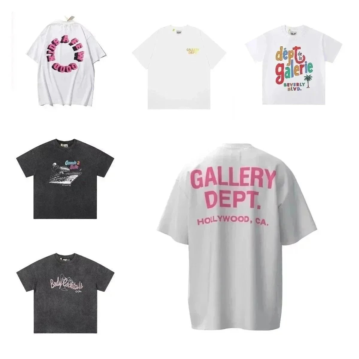 White & Pink Gallery Dept. T-Shirt