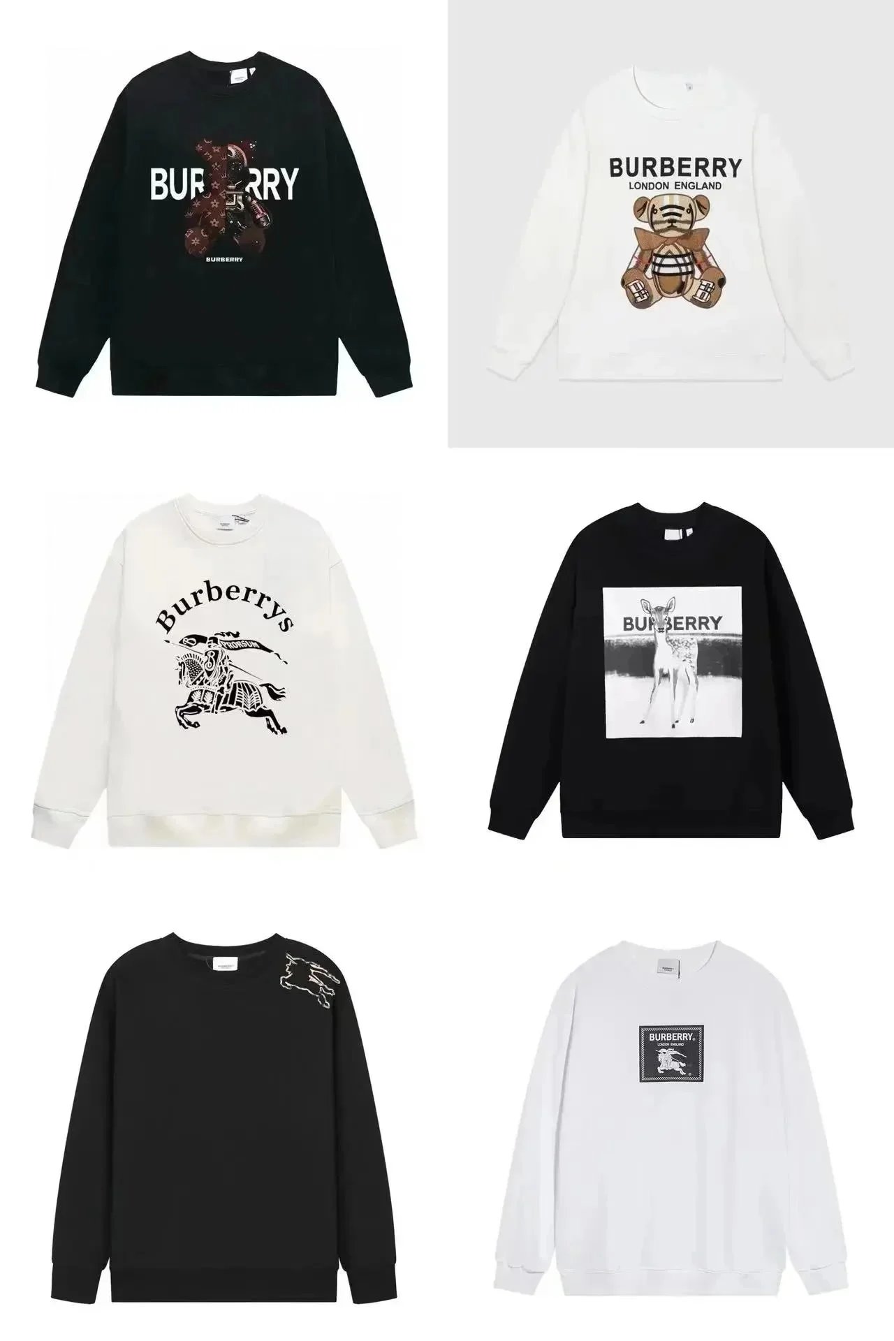 Burberry - Teen Girls White Cotton Sweatshirt