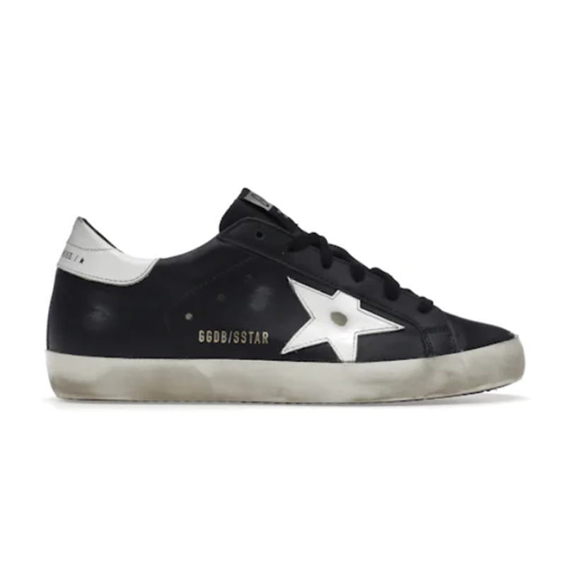 Golden Goose Super-Star Black White Leather