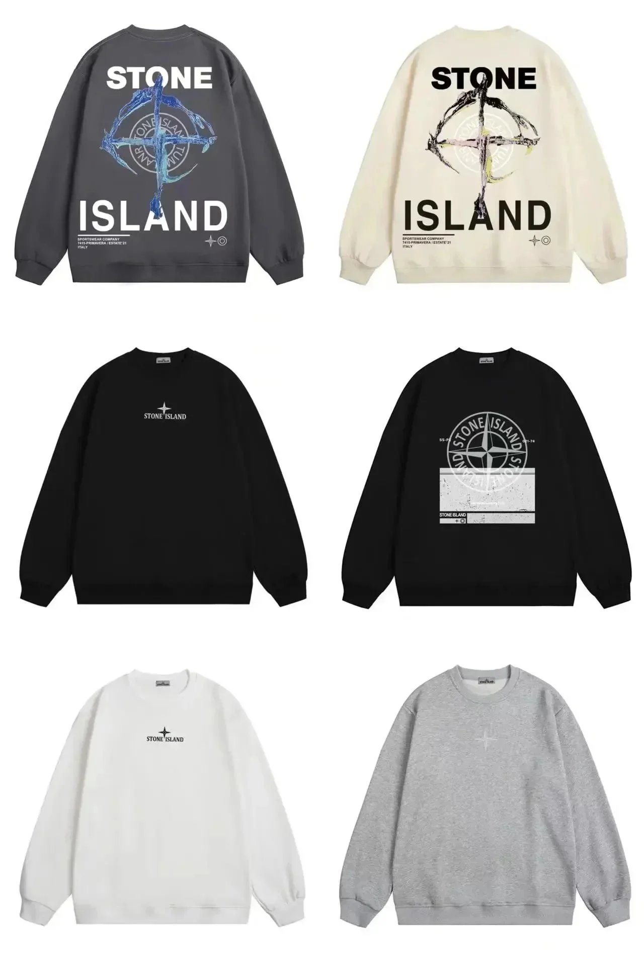 Stone Island Round Neck Sweatshirt