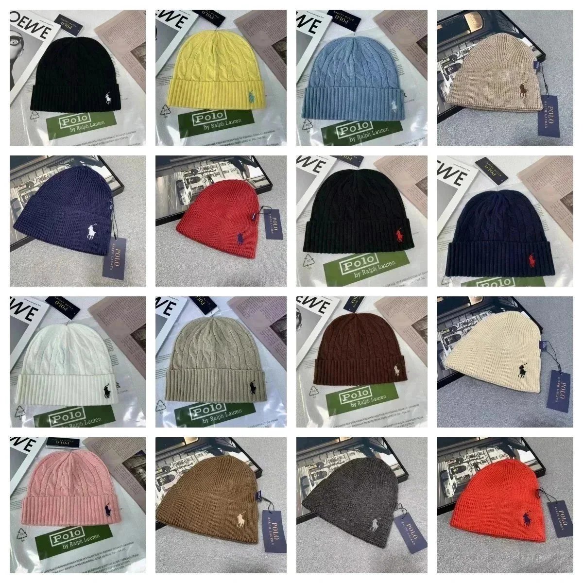 Ralph Lauren Autumn Winter New Style Warm Knitted Wool Hat