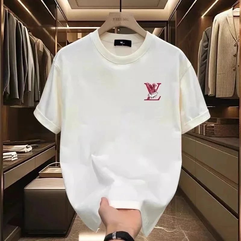 men's summer new T-shirt cotton printing