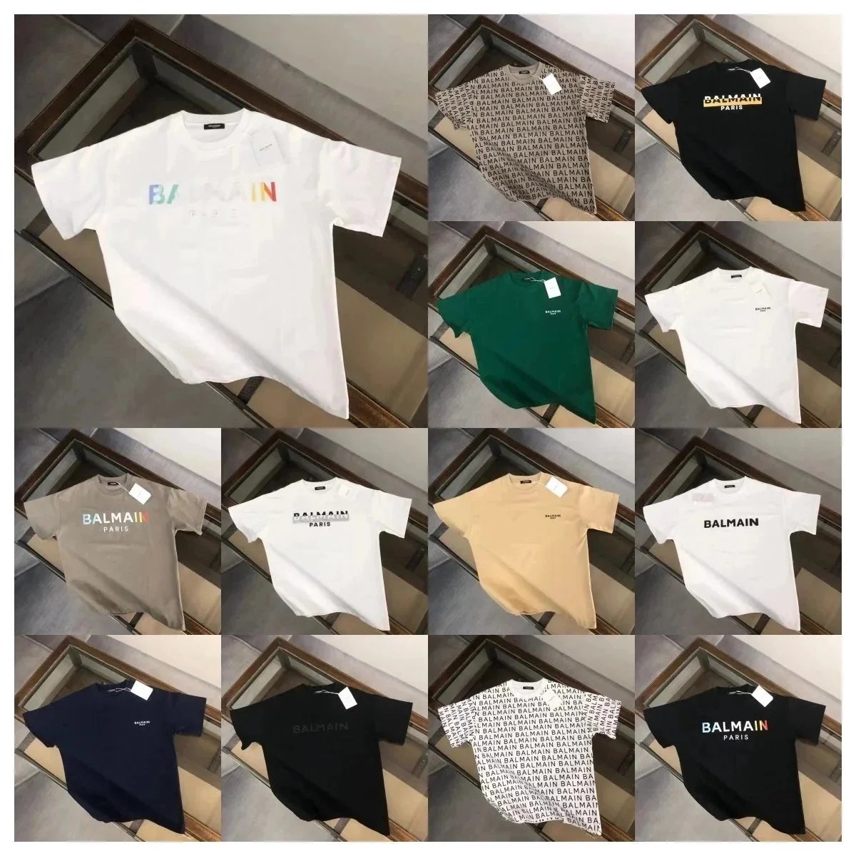 Balmain Printed Letter T-shirt