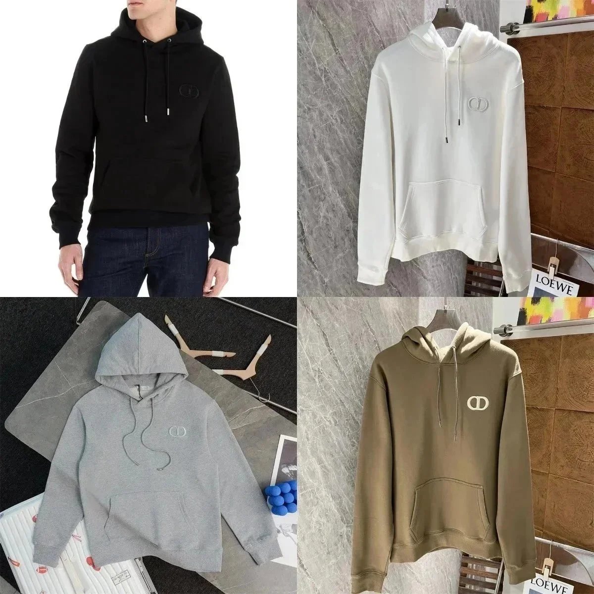 Men Dior CD Icon Hooded Sweatshirt