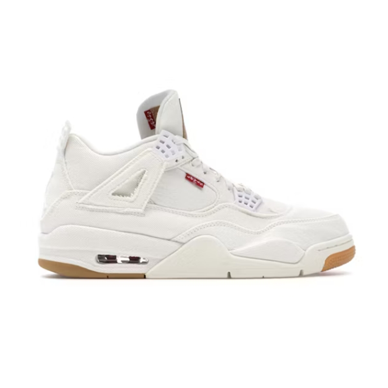 Jordan 4 Retro Levi's White (GS) (Blank Tag)