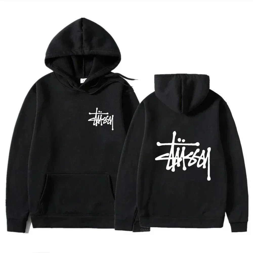 Stussy Men s Women s Fashion STUSSY Hoodie Pullover Hood Streetwear Fall Winte