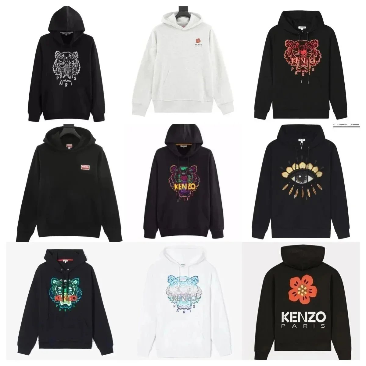 Kenzo Tiger Hoody Black