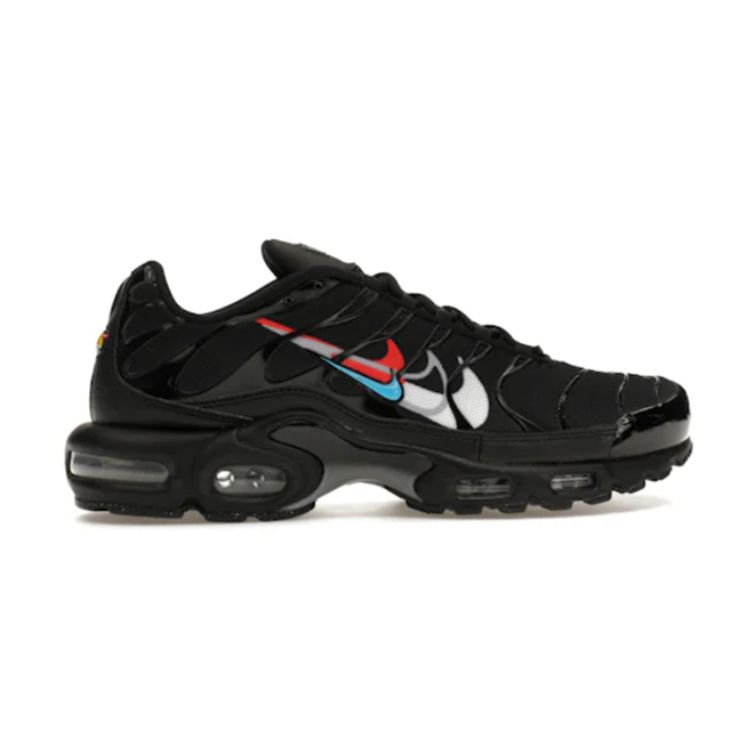 Nike Air Max Plus Multi Swoosh Black Crimson Men's