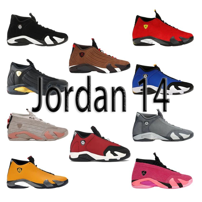 Jordan 14 Retro Black White Men's
