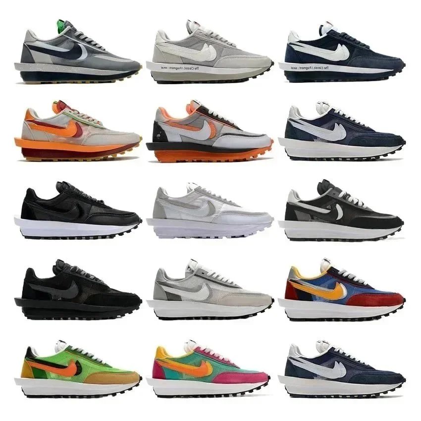 Nike LD Waffle sacai CLOT Kiss of Death Net Orange Blaze
