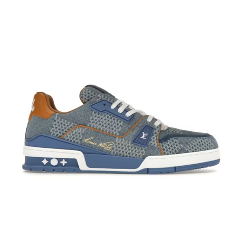 Louis Vuitton LV Trainer Blue Damier 3D Denim
