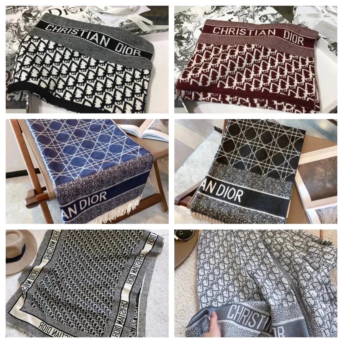 CHRISTIAN DIOR Oblique Scarf | Dior presbyopic scarf