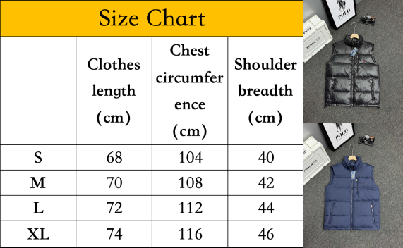 Style 5-7 size chart