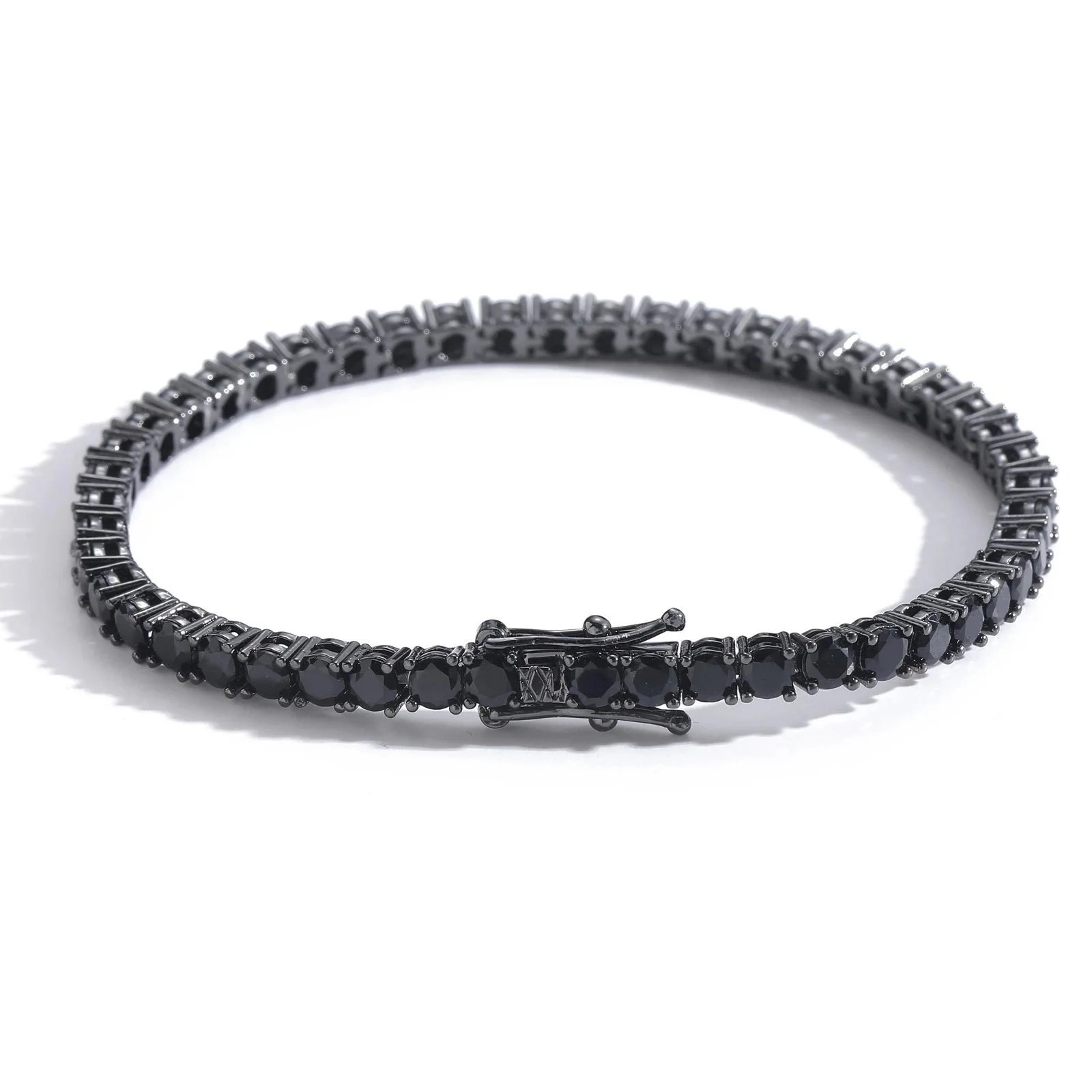 4mm-black zircon-black-tennis chain