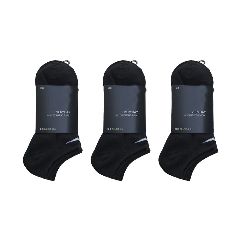 three pairs of black short