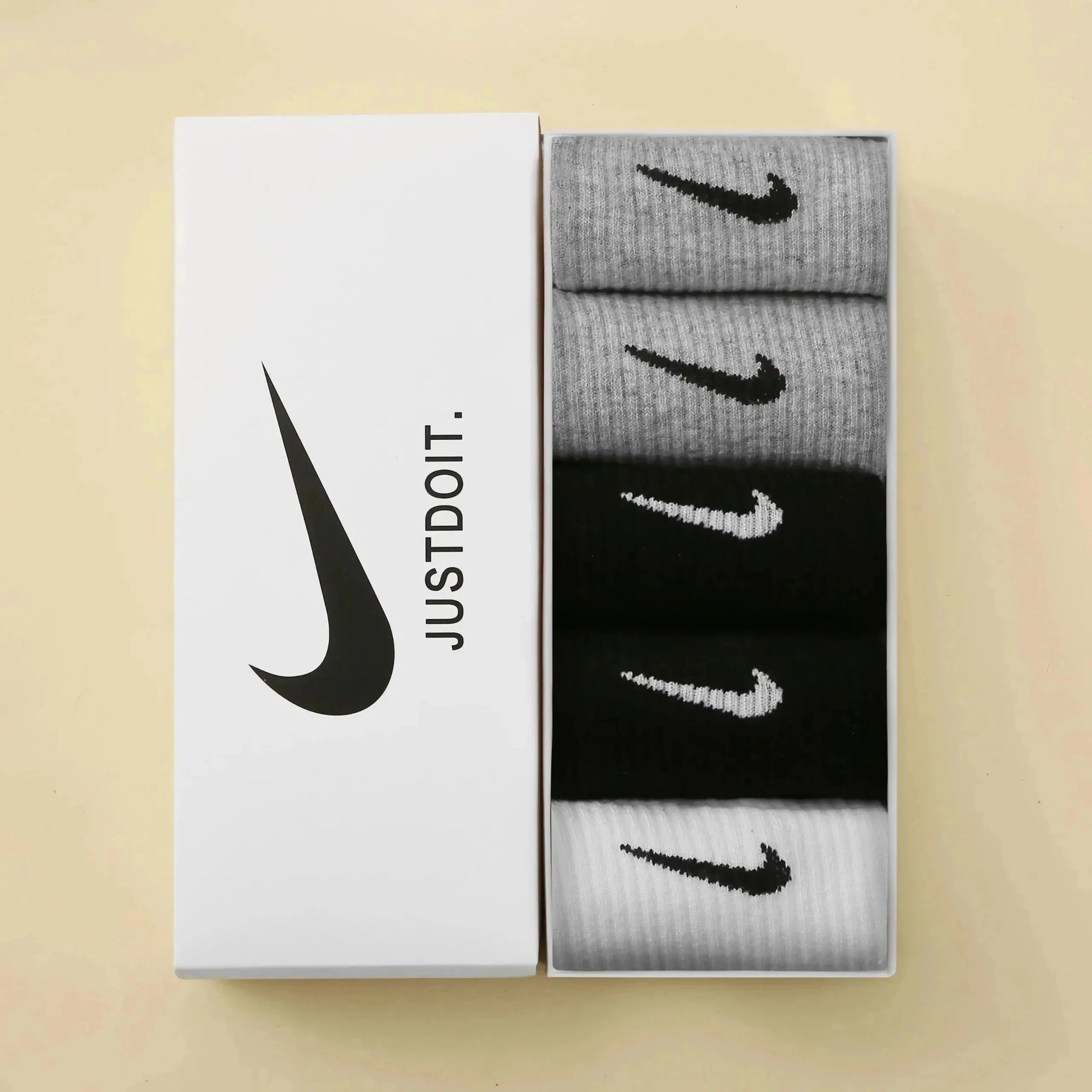 5pairs 【all white】