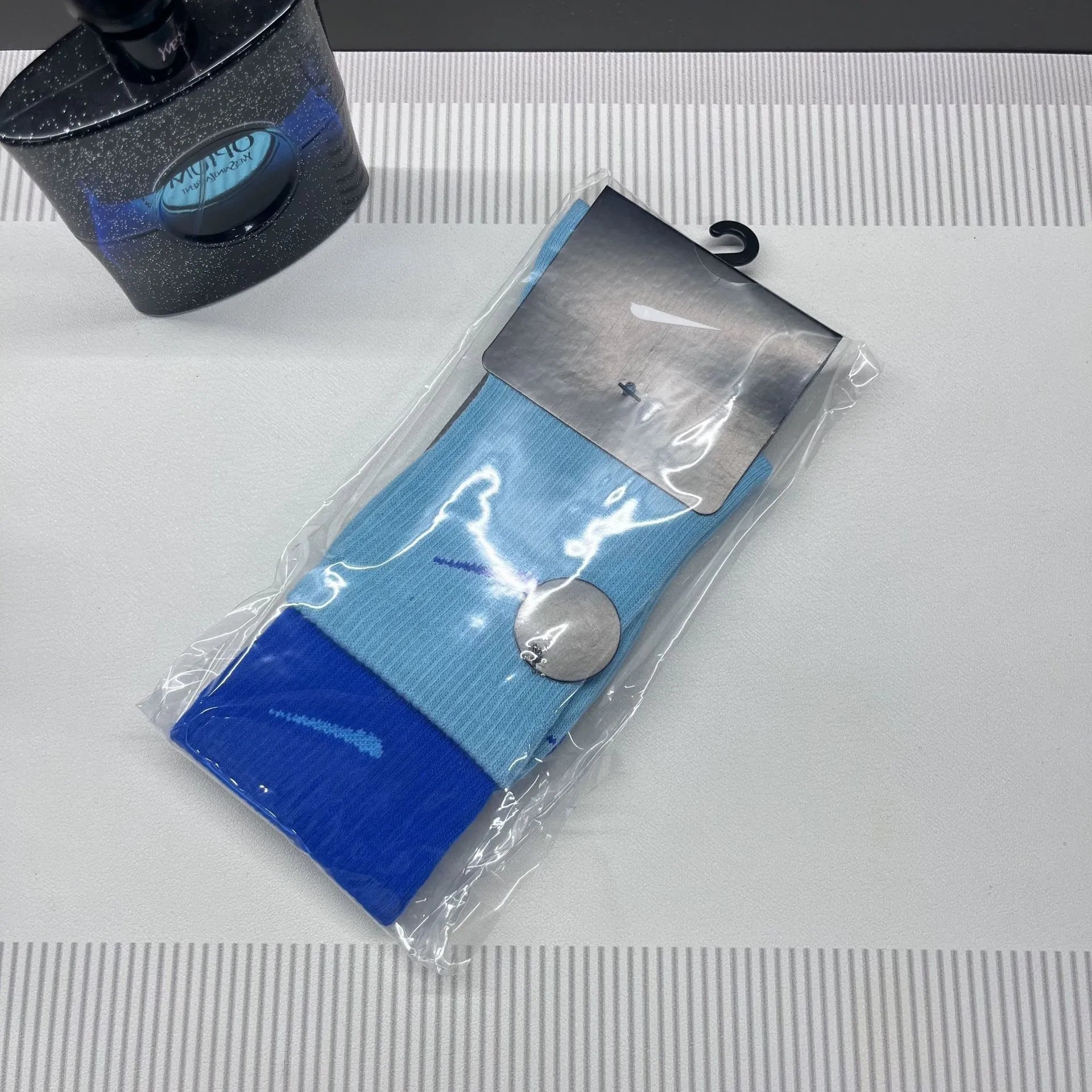 长筒双螺口浅蓝